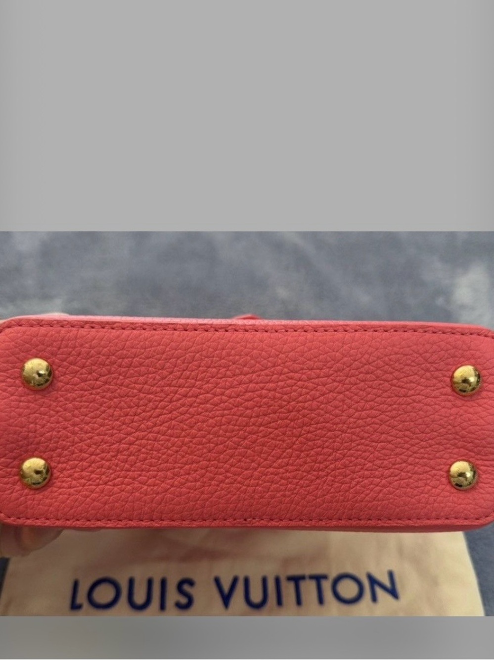 Louis Vuitton Pink Taurillon Mini Top Handle Bag with Crystal LV Logo - Picture 13 of 15